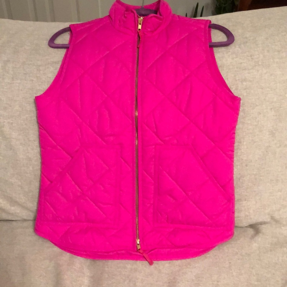 J crew hot pink vest